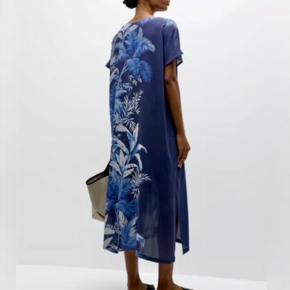 Tommy Bahama Palmera Isle Cover-Up Caftan - Picture 2 of 15